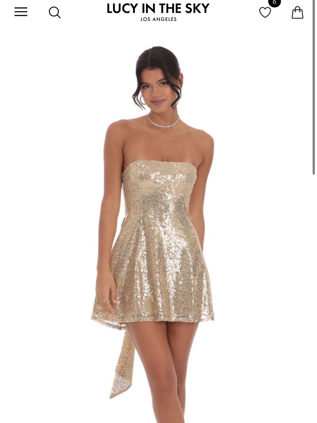 Lucy In The Sky Gold Sequin Mini Dress